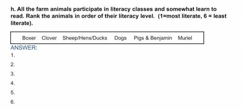 If u have read chapter 3 of animal farm can u plz answer this question.