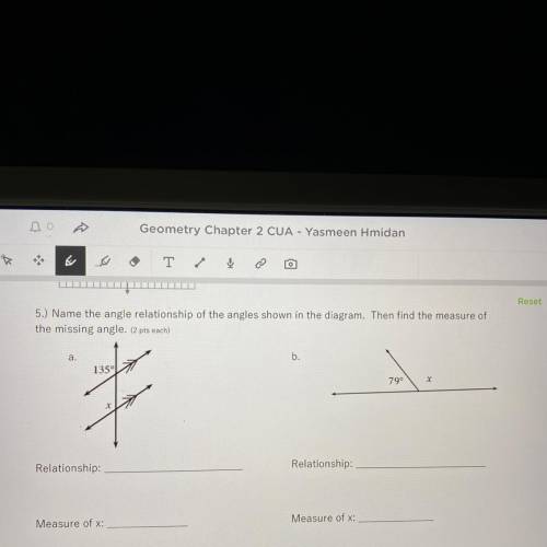 Please help asap i just need the relationship and measure of x