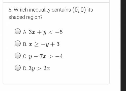 Which inequality contains (0,0)