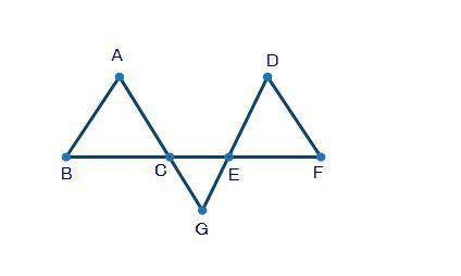 PLS HELP!! WILL GIVE BRAINLIEST:

In the figure below, ΔABC ≅ ΔDEF. Point C is the point of inters
