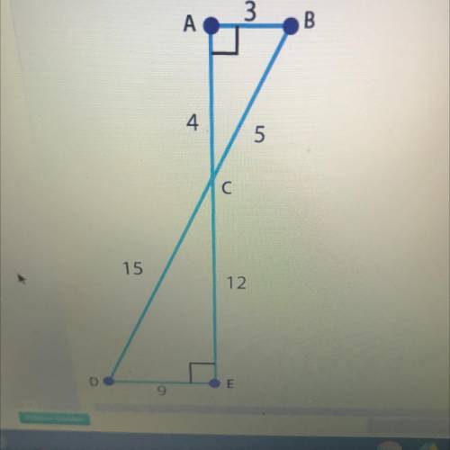 Prove that Triangle abc and Triangle edc are similar