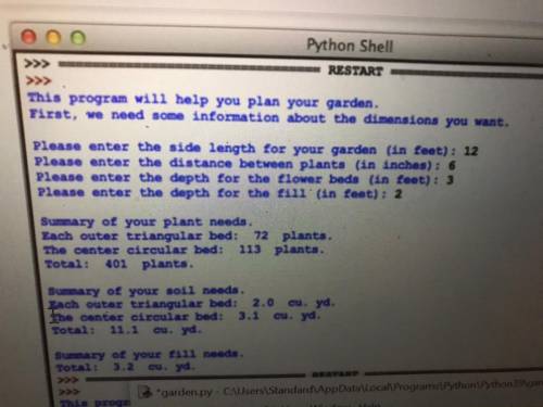 Can u write a python program with this output