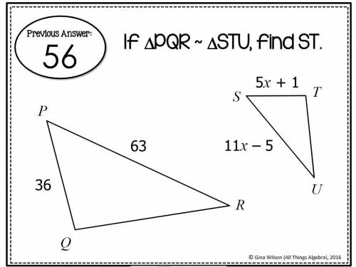 Triangle similarity problem