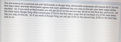 This is a practice assignment how can i find what day McDonald's employees earn more than burger ki