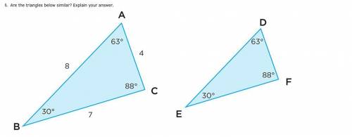 I know they have the same angles but im not exactly sure if they're congruent