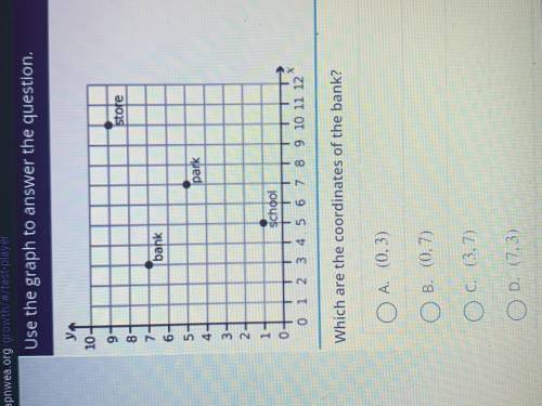 Which are the coordinates of the blank?