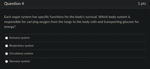 Each organ system has specific functions for the body's survival. Which body system is responsible