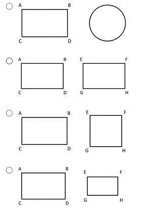 Which of the following shapes are congruent?