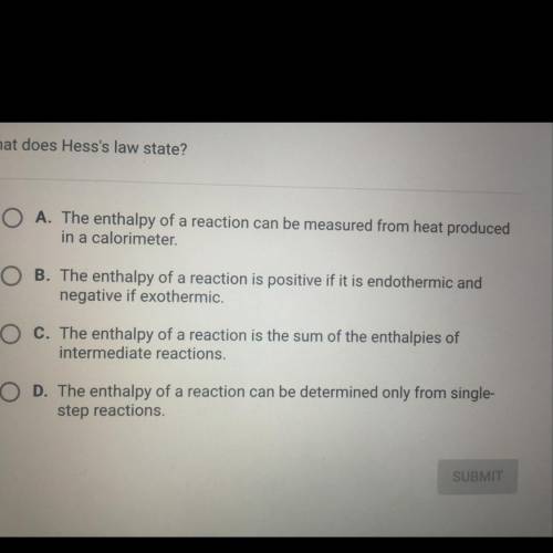 What does Hess’s law state?