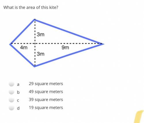 What is the area of this kite?

L2FwcGhvc3RpbmdfcHJvZC9ibG9icy9BRW5CMlVwNHJBVjU5YmlNNWhaTGZXMmhRVn