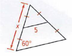 HELP PLS!!
Provide the length of x
