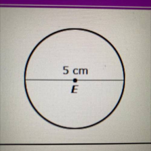 What is the circumference of circle E?
(Use 3.14 for a.)