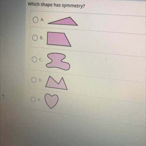 I NEED HELP! what shape is symmetry ?