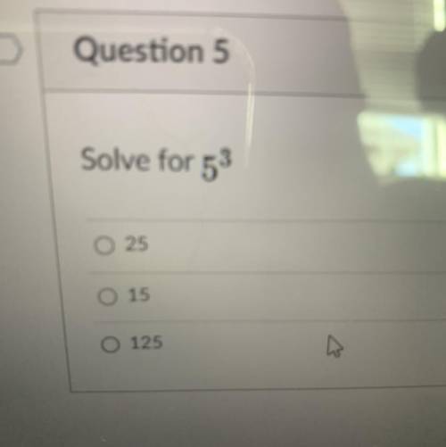 Solve for 5^3????????