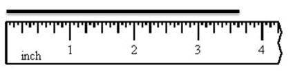 Find the length of the segment. Write the mixed number in its simplest form.

3 1/2 in.3 3/4 in.3