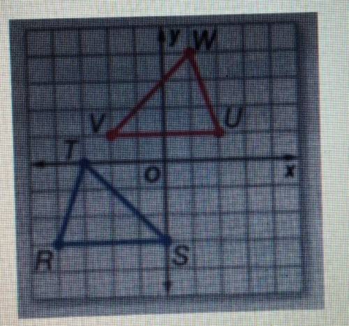 Triangle RST is congruent to triangle UVW. write the congruent statements comparing the correspondi