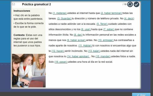 (AP SPANISH)(HELP) I need help with the answers for spanish grammar questions