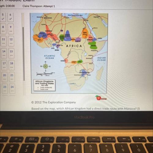 PLEASE HURRY

The map below shows kingdoms, cities, and trade routes of Africa in the period
700-1