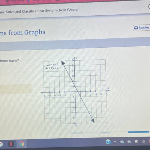 How many solutions does this system of equations have?

O Infinitely many
O Exactly two
None
O Exa