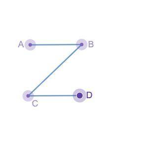 Rotate the letter Z counterclockwise around the midpoint of segment BC by 180 degrees. Complete the