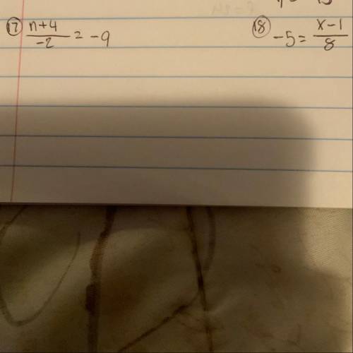 Solve both of these please.