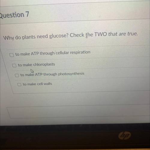 Why do plants need glucose select 2 answers 
I will give a brainless pls answer correctly