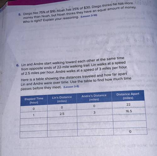 Please help on 5 and 6