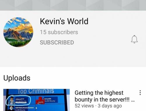 Please Subscribe to my channel. It is called Kevin's World. I will give you brainlieist, if you do.