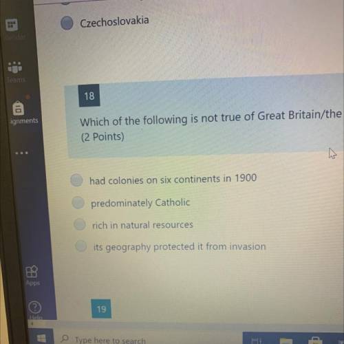 Which of the following is not true of Great Britain