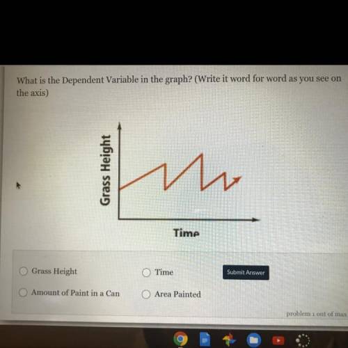 What is the dependent Variable in the graph? (Write it word for word as you see on the axis)