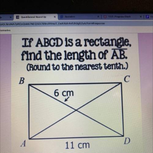 What is the length of AB