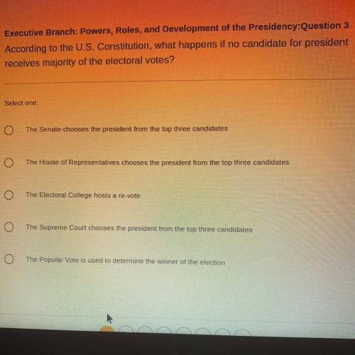 Executive Branch: Powers, Roles, and Development of the Presidency Question 2

In order to preserv