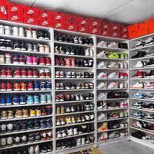 Look at my uncles big collection of shoes
