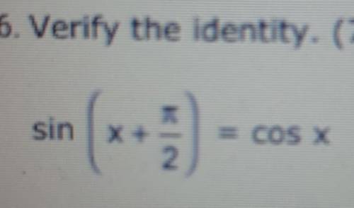 I need to find the identity of this equation for pre calc
