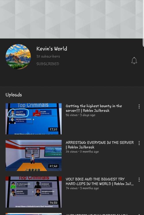 Please Subscribe to my channel. I will give you brainiliest if you do. It is called Kevin's World. S
