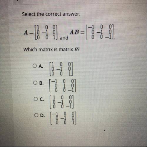 Which matrix is matrix b?