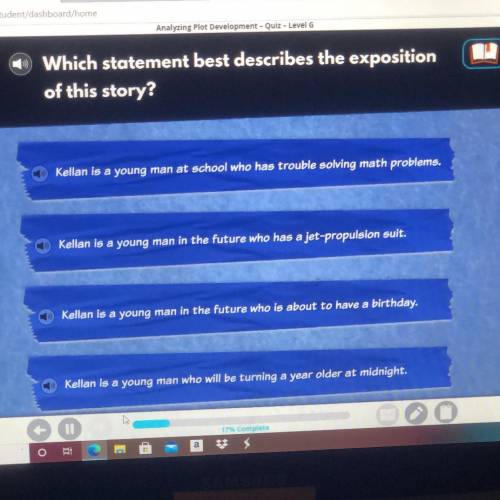 Which statement best describes the exposition of the story Kellans wish