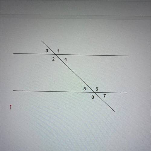 When proving lines that are cut by a transversal are parallel, which sets of angles would you need