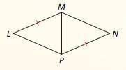 Decide whether enough information is given to prove that △LMP≅△NPM using the SSS Congruence Theorem