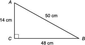 What is the measure of angle A in this triangle? Enter your answer as a decimal in the box. Round o