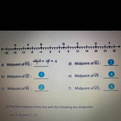 The numbers by the = sign are not the answers 
Please help