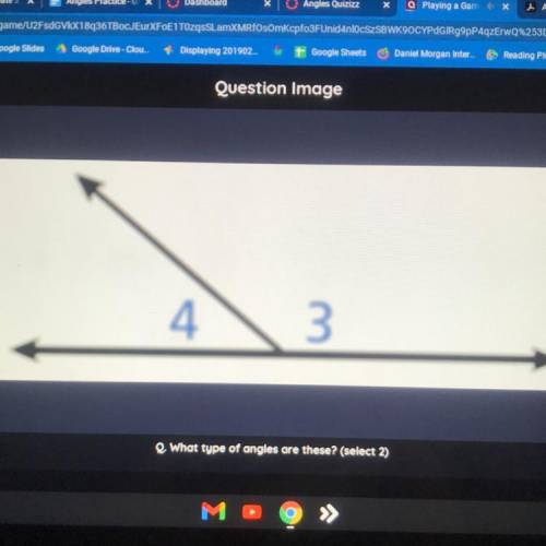 What type of angles are these?! Will mark brainliest