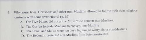 5. Why were Jews, Christians and other non-Muslims allowed to follow their own religious customs wi