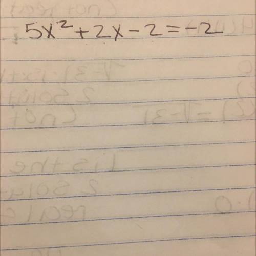 Find the discriminate of each quadratic equation then state the number and type of solutions