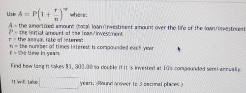 P(1+3) Use A = P1+ where:

A = the amortized amount (total loan/investment amount over the life of