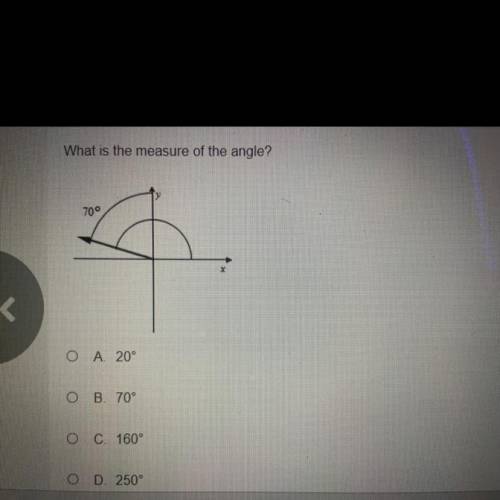 What is the measure of the angle?