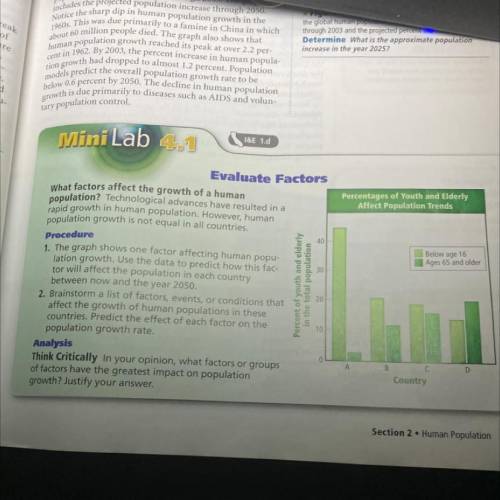Glencoe Science Biology textbook Mini Lab 4.1 pg.101 
I need help with the two questions