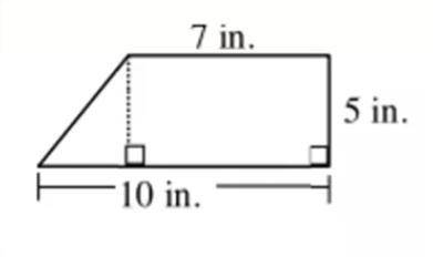 Using the diagram below, which value is our height?
A: 7
B: 5
C: 10 
D: 3