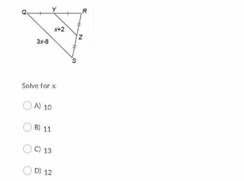 Would appreciate help :)
Solve for X