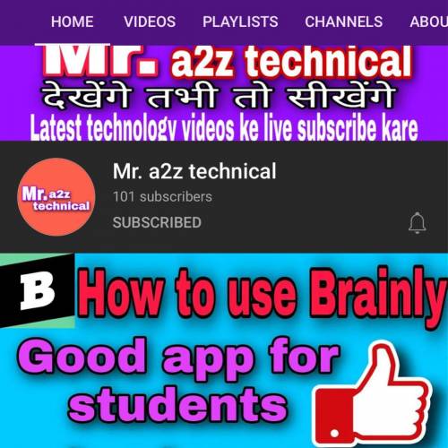 Please subscribe my you tube Chanell Mr a2z technical Then I will follow you and Mark as brainlist a